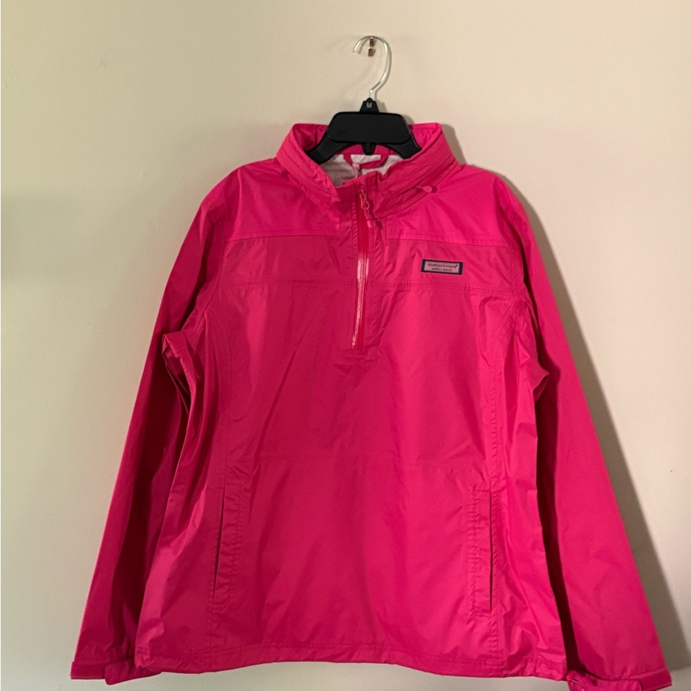 Vineyard Vines Pink Pullover Jacket/windbreaker